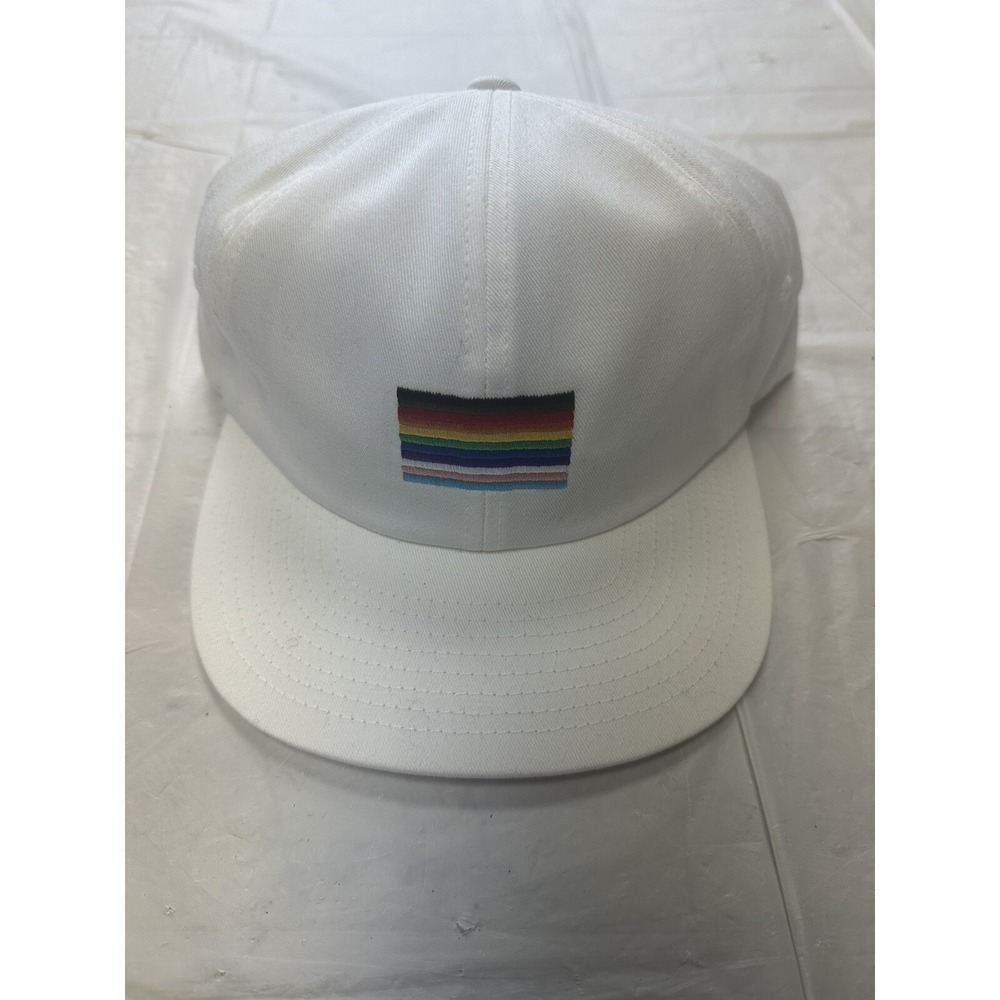 NWT Vans New Pride Strapback Adult Hat OSFA White